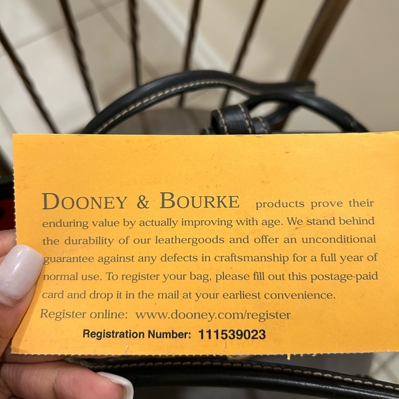 Dooney & Bourke Leopard Print Tote - Tan and Black - Picture 4 of 6